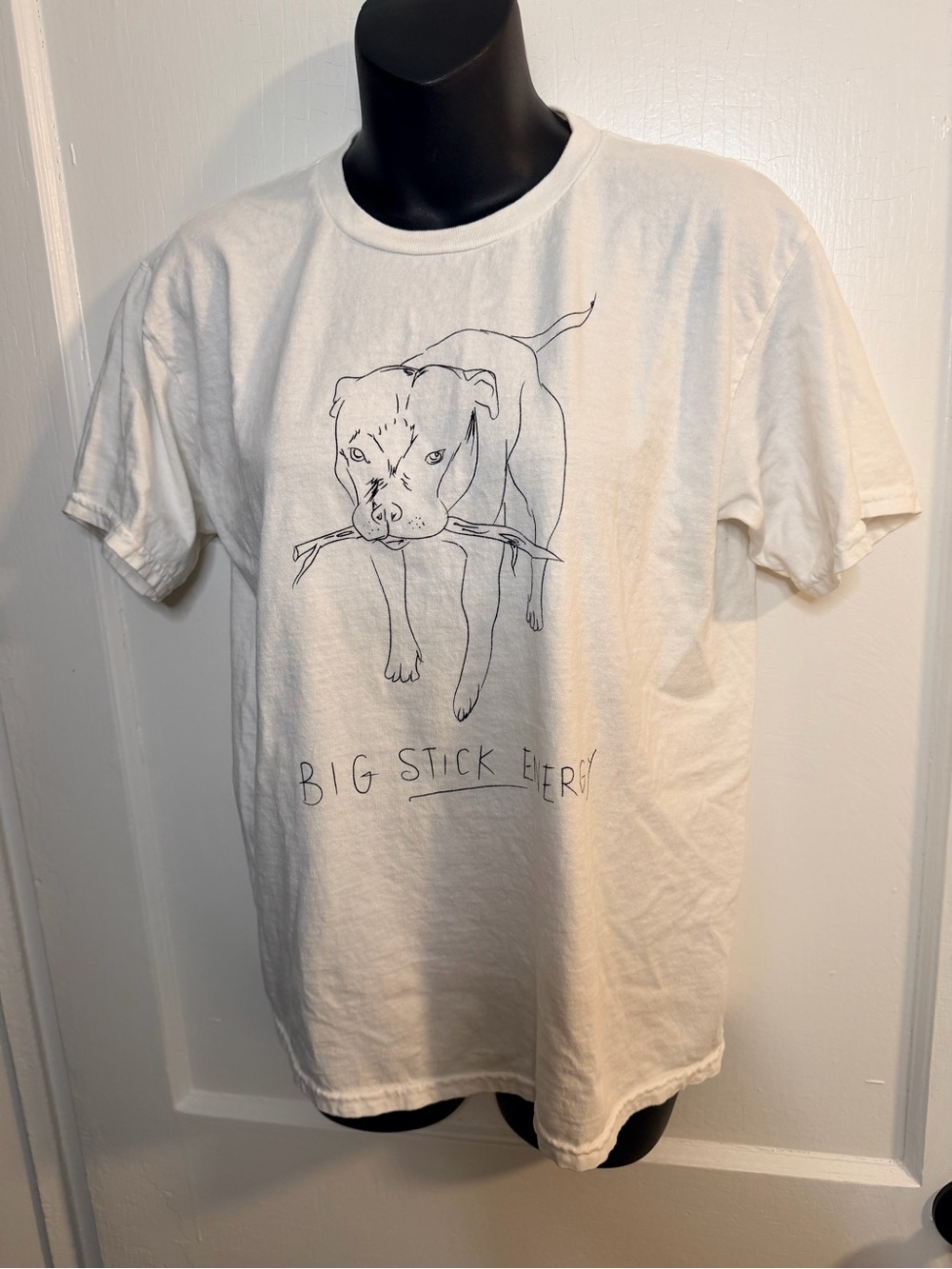 Urban Outfitters White Graphic 'Big Stick Energy' Tee - Picture 3 of 8